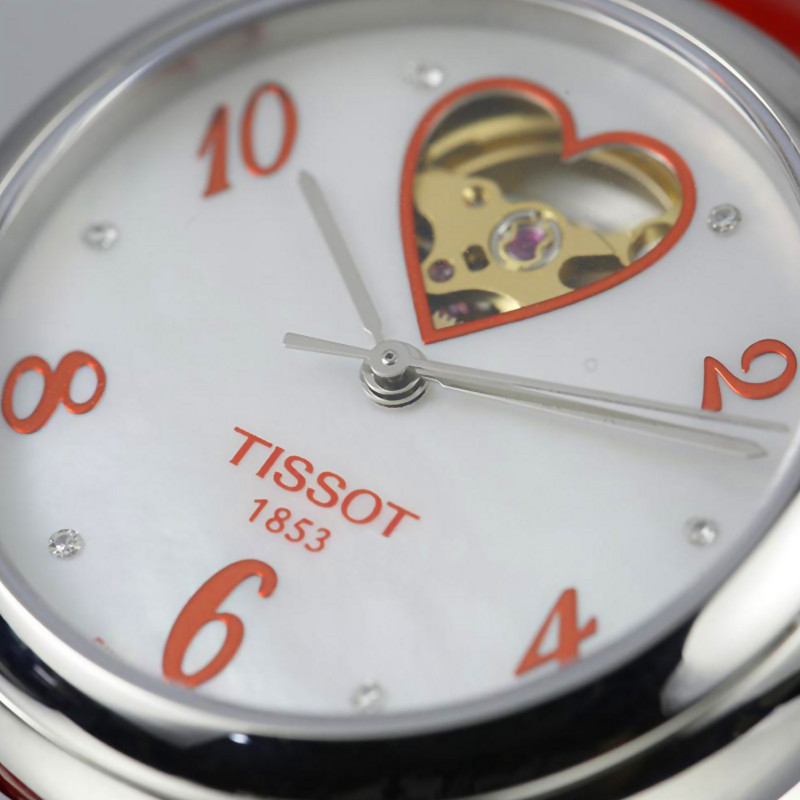 瑞士天梭(TISSOT)女士手表 心媛系列机械女表T050.207.16.116.02