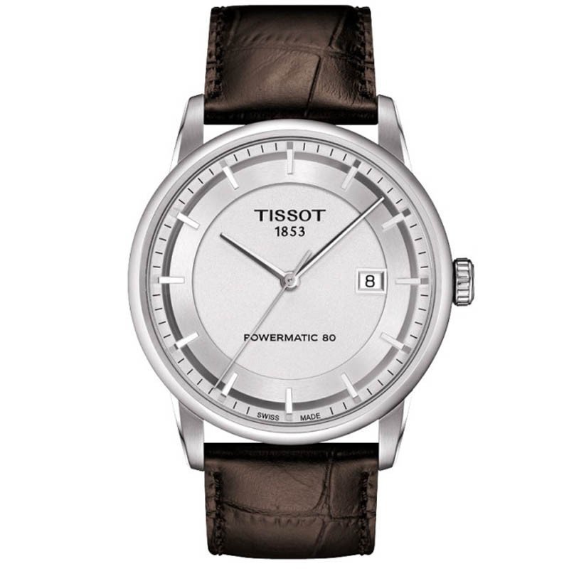 天梭Tissot豪致系列机械表瑞士手表皮带男表T086.407.16.031.00