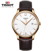 正品瑞士天梭（TISSOT）男表俊雅休闲石英手表皮带T063.610.36.037.00