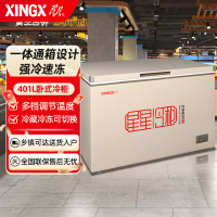 星星(XINGX)BD/BC-401A 401升冰柜 商用保鲜柜 卧式商用冷藏冷冻柜 单箱速冻柜冷柜冻肉柜