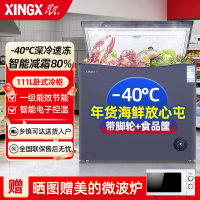 星星(XINGX) 111升家用冷柜冷藏冷冻转换柜商用保鲜柜 -40℃深冷冰柜微霜系统 BD/BC-111KDV