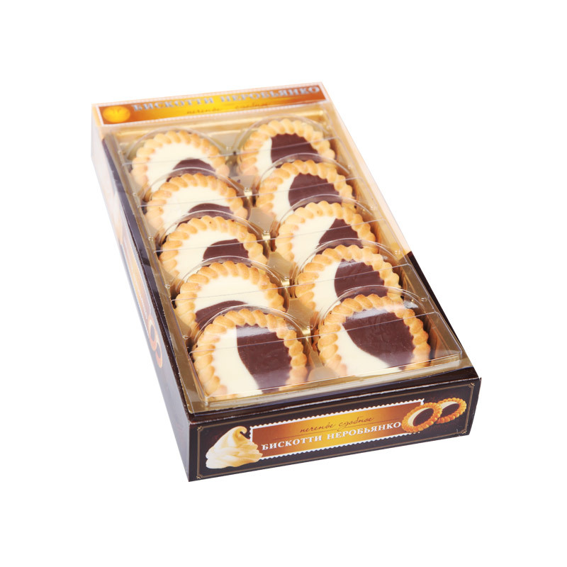 俄罗斯原装进口比斯科蒂坚果味夹心奶油饼干礼盒265克/盒休闲饼干礼盒装