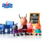 小猪佩奇 课室套装过家家玩具 儿童早教启蒙塑料场景套装3-6岁 教室学习