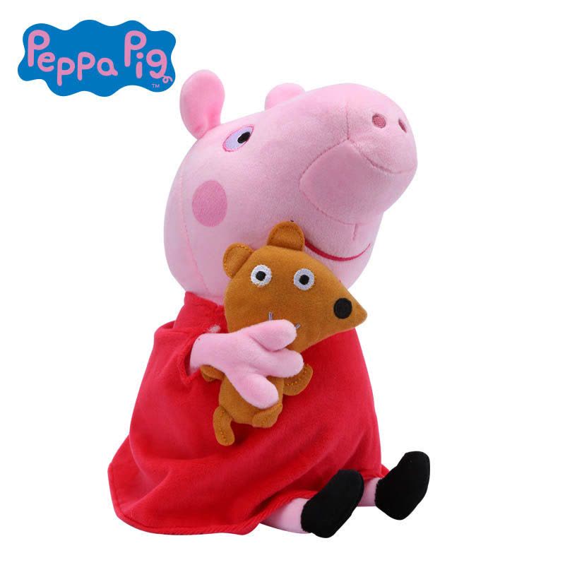 小猪佩奇Peppa Pig 儿童毛绒娃娃玩具佩琪啥是佩奇正版安抚公仔30厘米图片