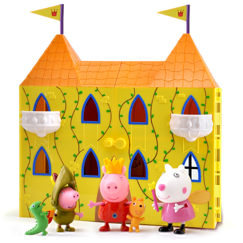 小猪佩奇peppapig粉红猪小妹佩佩猪过家家男孩女孩玩具城堡