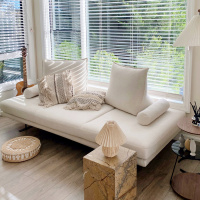 木月 布艺沙发小户型客厅现代简约异形设计感无靠背写意空间科技布沙发