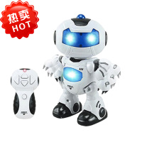 硕虎央视网推荐4.5通电动遥控机器人跳舞灯光音乐儿童玩具PVC环保双足行走（SHUOHU）机器人BE-0012A
