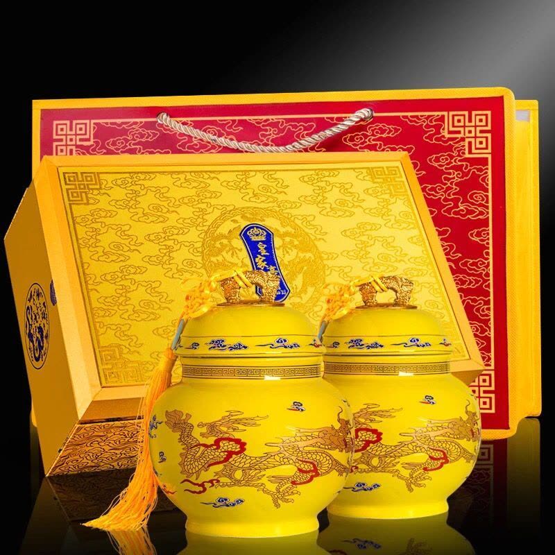 安溪高山精选铁观音 浓香型茶叶陶瓷礼盒装兰花香乌龙茶500g图片