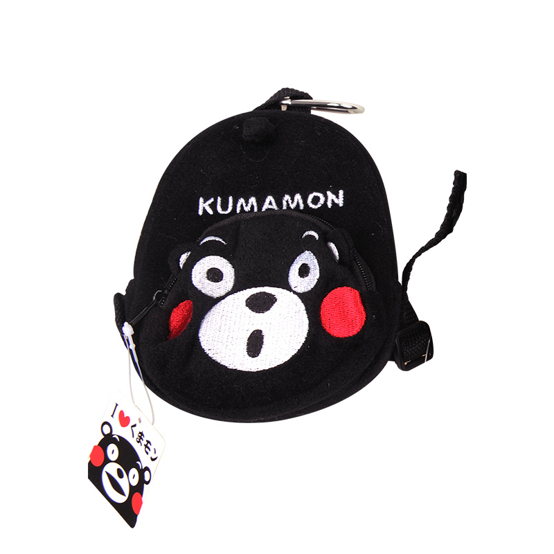 日本正版原装进口 酷MA萌（KUMAMON）熊本熊卡通图案零钱包 时尚简约 呆萌可爱 大号 惊讶款