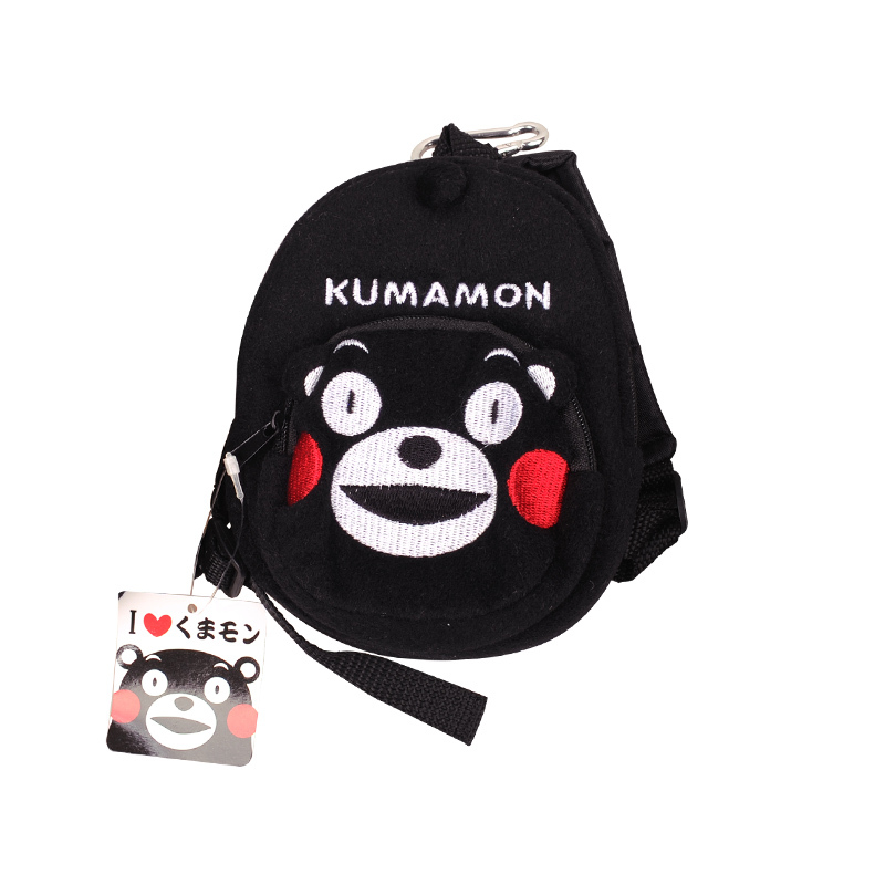 日本正版原装进口 酷MA萌（KUMAMON）熊本熊卡通图案零钱包 时尚简约 呆萌可爱 大号 大笑款