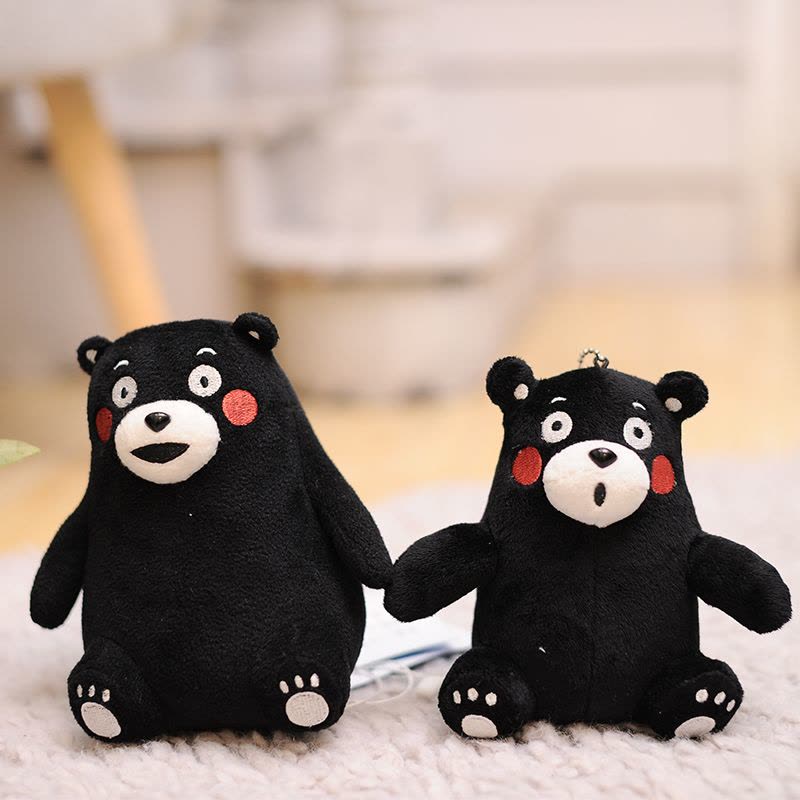 日本正版原装进口 酷MA萌（KUMAMON） 熊本熊毛绒玩偶挂件 熊本熊挂件 毛绒挂件 优选材质 呆萌可爱 惊讶表情图片