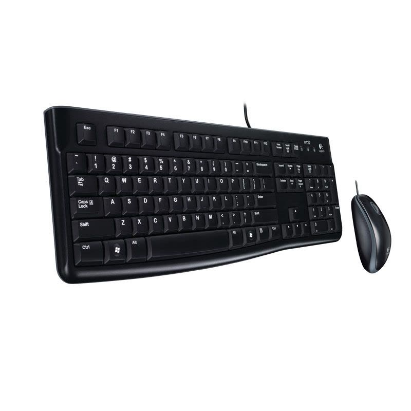 罗技（Logitech）MK120 键鼠套装 鼠标键盘套装 黑色图片