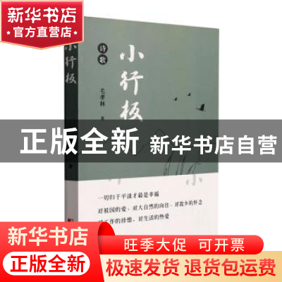 正版 小行板(诗歌) 毛孝林 中国市场出版社 9787509221143 书籍