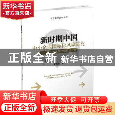 正版 新时期中国中小企业国际化风险研究:基于优泼萨拉模型的分