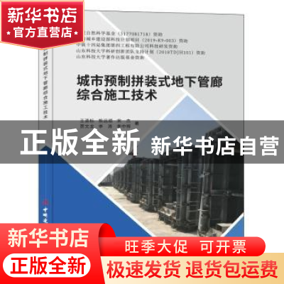 正版 城市预制拼装式地下管廊综合施工技术 王清标,熊远顺,宋杰