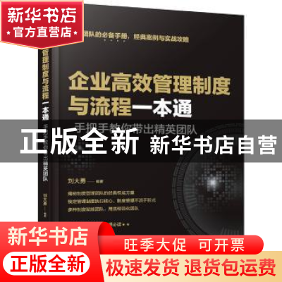 正版 企业高效管理制度与流程一本通——手把手教你带出精英团队