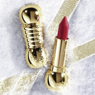 迪奥(Dior) 17圣诞限量真彩金管哑光口红671#