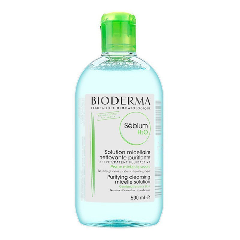 BIODERMA/贝德玛 净妍洁肤液卸妆水500ml蓝水 脸部眼部温和眼唇卸妆液深层清洁淡妆