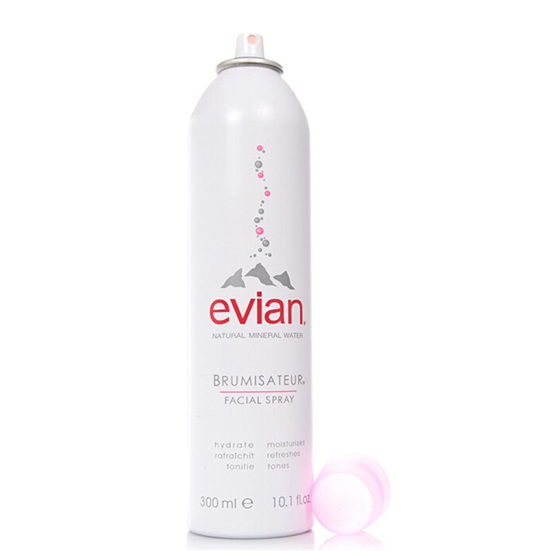 evian/依云天然矿泉水喷雾300ml补水定妆保湿舒缓爽肤水