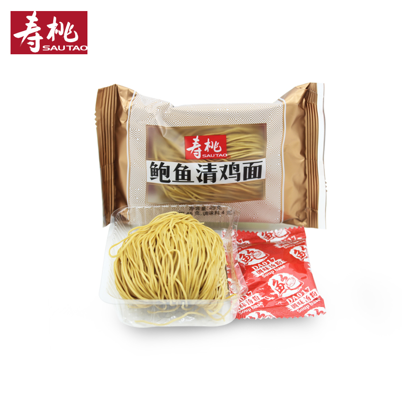 寿桃鲍鱼清鸡面49g 碱水面 滋味捞面 拌面 汤面 速食方便面