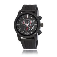 博柏利(Burberry)手表 时尚瑞士品牌男士橡胶表带圆盘石英表 男 BU7700