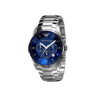 阿玛尼(EMPORIO ARMANI)手表 大表盘石英表欧美品牌休闲钢带计时男士手表AR5857