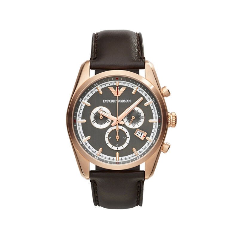 阿玛尼(EMPORIO ARMANI)手表 休闲时尚欧美品牌简约男士手表石英表AR6005