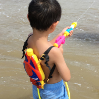 北国e家 水枪玩具儿童背包式水枪喷射沙滩玩具高压水枪儿童玩具戏水3-6岁 背包水枪 款式随机WJ