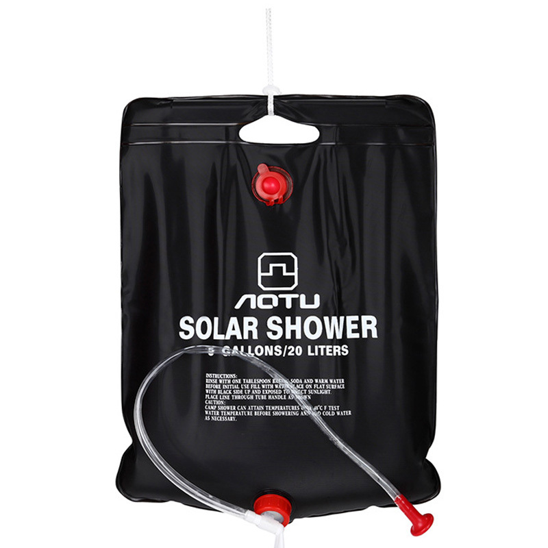 户外太阳能热水袋 野外20L淋浴袋 太阳能沐浴袋 野外沐浴袋 洗澡袋 黑色