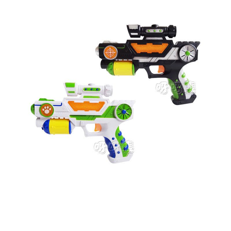 儿童投影闪光电动玩具枪八音枪8张投影图当季新品适用于2-7岁小孩子玩具手枪户外运动颜色随机发图片