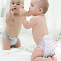 [两条装]宝宝尿裤可洗婴儿尿布裤网兜新生儿尿裤兜初生男女宝宝床上用品布尿裤