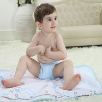 [两条装]新生婴儿尿布兜宝宝尿布裤隔尿裤尿片可洗男女宝宝通用布尿裤床上用品