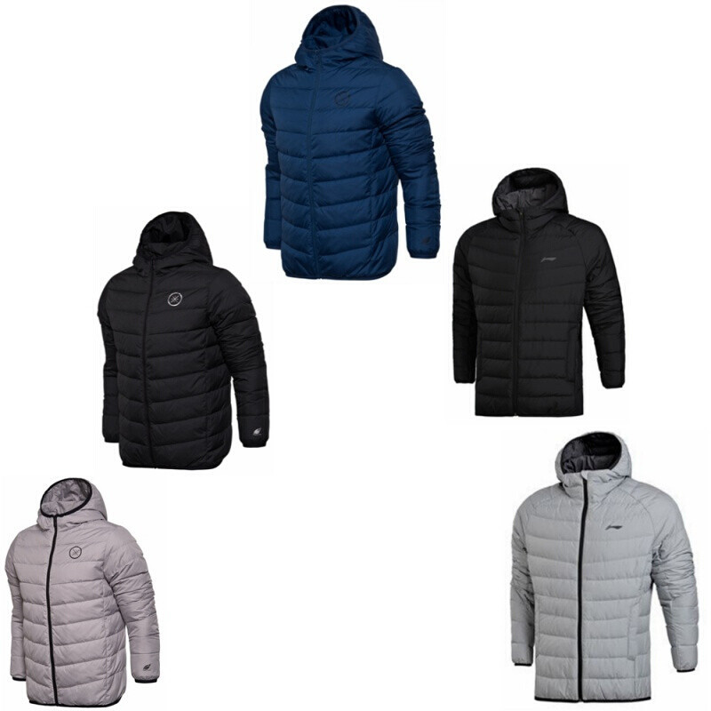 李宁羽绒服男2017冬季新款男装韦德男子训练