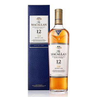 the macallan麦卡伦 苏格兰双桶蓝钻12年单一麦芽威士忌700ml