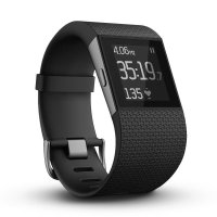 Fitbit Surge 智能心率手环手表【黑色L号】运动蓝牙监测IOS安卓GPS定位 港澳台不发货