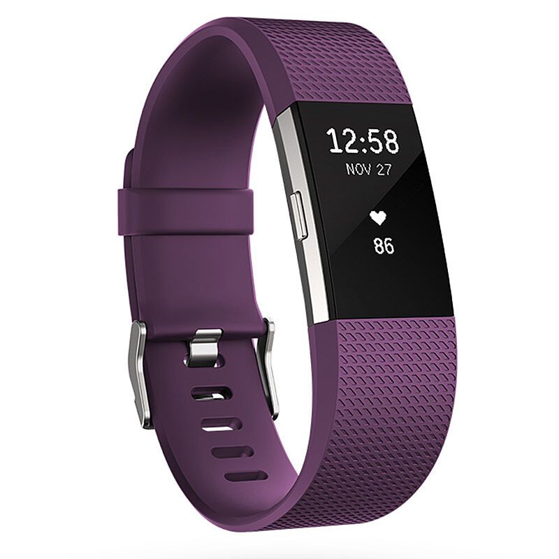 Fitbit Charge 2 智能手环【紫色L号】计步器心率手环蓝牙ios运动手表