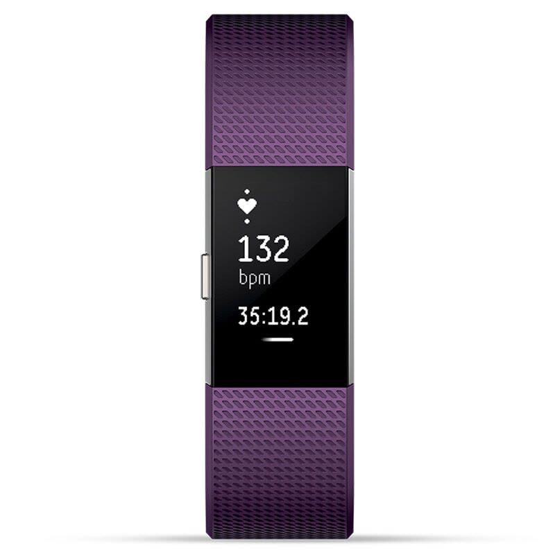 Fitbit Charge 2 智能手环【紫色L号】计步器心率手环蓝牙ios运动手表图片