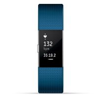 Fitbit Charge 2 智能手环【蓝色大号】计步器心率手环蓝牙ios运动手表 港澳台不发货