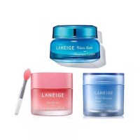 LANEIGE 兰芝水酷特润霜组合兰芝睡眠面膜组合兰芝夜间保湿修护唇膜