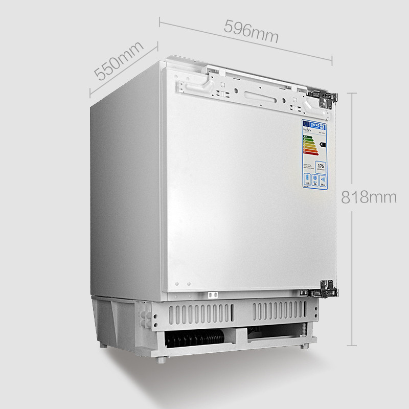 丹麦诗凯麦(SCANDOMESTIC)嵌入式冰箱BUF120A+单门直冷117升嵌底式小型家用内嵌式迷你超薄冰箱