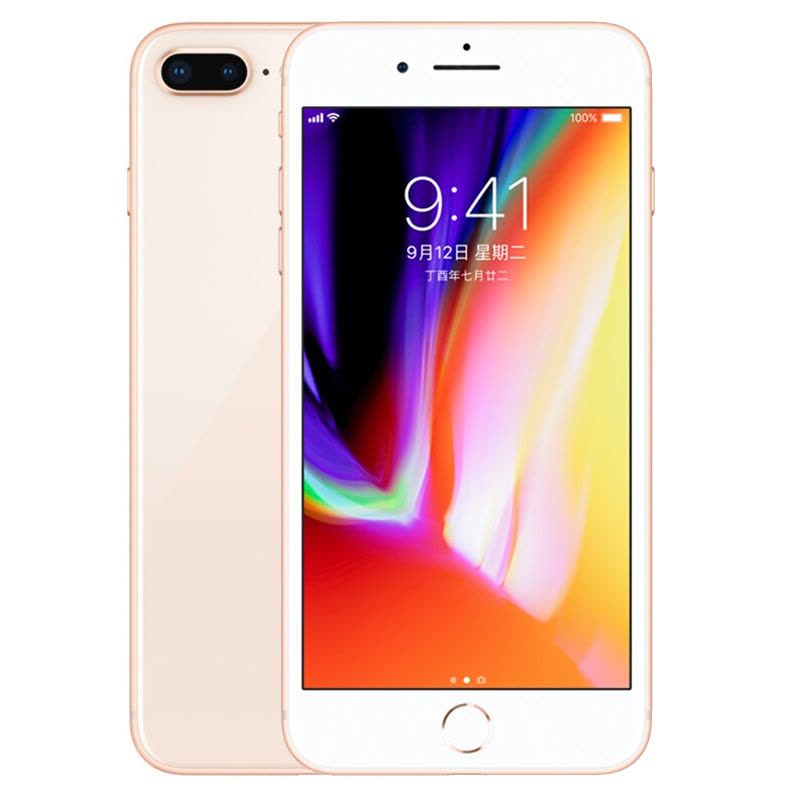 苹果(Apple)海外版 iPhone8 Plus 5.5英寸 光学防抖AR技术 全网通4G手机 256GB 浅金色图片