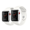 苹果(Apple)智能手表Watch Series 3 GPS+蜂窝网络 不锈钢表壳搭配浅白色运动型表带42MM/18H