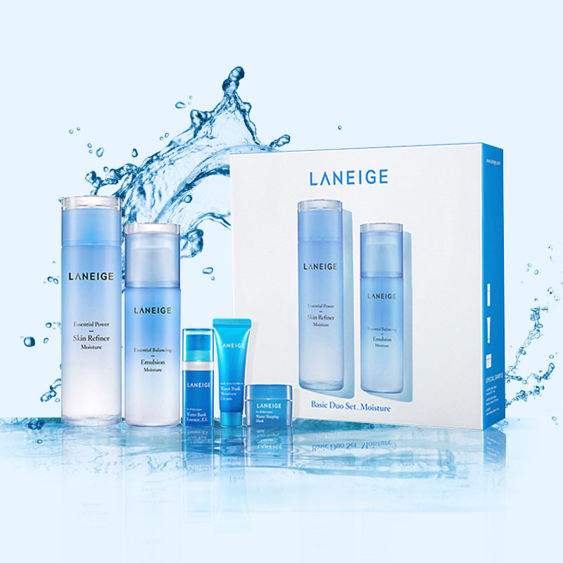 Laneige 兰芝水酷凝肌水乳两件面部护肤套装礼盒-清爽型 保湿补水滋润营养 韩国品牌