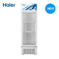 海尔(Haier)SC-242(商流) 242升商用直冷定频冷藏冰箱立式单门展示冷柜二级能效（白色）