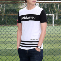 Adidas/阿迪达斯 男装 运动休闲透气圆领短袖T恤EK4738