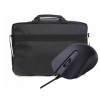 华硕（ASUS）包鼠套装 单肩包+有线鼠标AE-01 黑色 商务公文包 笔记本便携电脑包鼠标套装