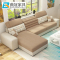 曲冠(Quguan)沙发现代简约大小户型客厅沙发布艺沙发组合可拆洗转角布沙发家具