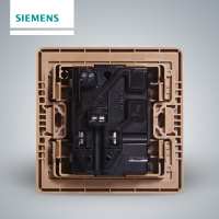 【官方旗舰店】西门子(SIEMENS)开关插座系列86型睿致玫瑰金一开五孔带开关插座