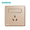 【官方旗舰店】西门子(SIEMENS)开关插座系列86型睿致玫瑰金16A三孔带开关插座