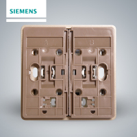 【官方旗舰店】西门子(SIEMENS)开关插座系列86型面板睿致玫瑰金二开双控开关